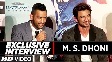 interview of an eminent personality ms dhoni